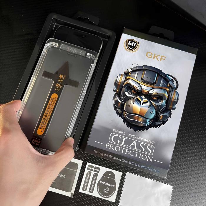 CLEAR - Glossy - Tempered Glass Screen Protector Gorilla Kong - Anti Gores Screen Guard Compatible F