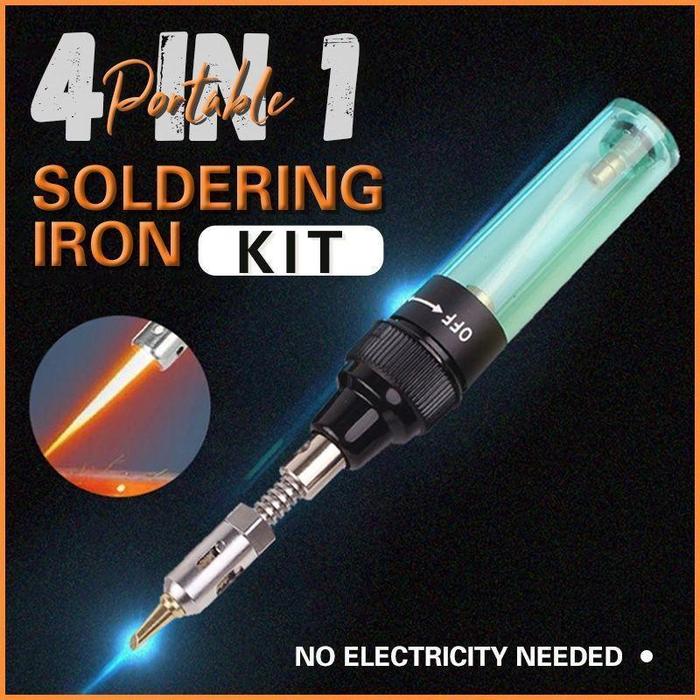 4 in 1 Solder Gas / Soldering Iron Butane Gas / Solder Portable Pen Blow Torch Las