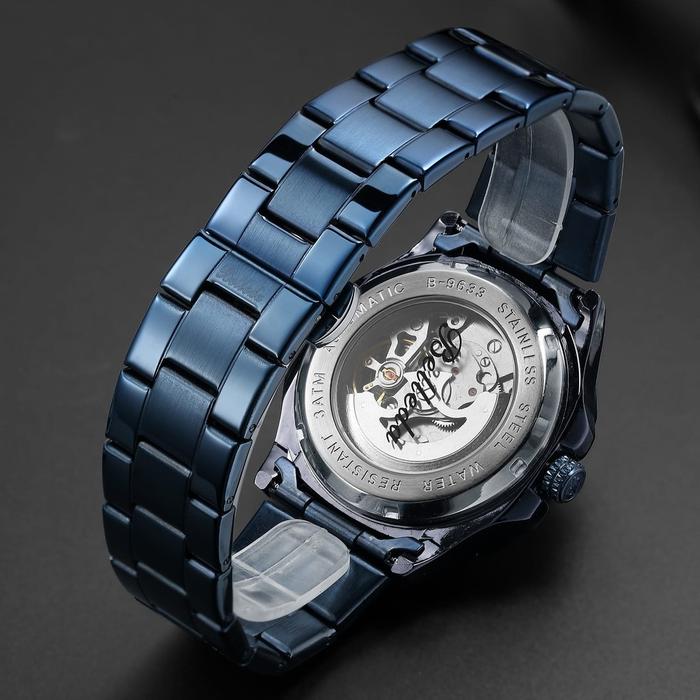 JAM TANGAN PRIA AUTOMATIC BELLEDA 9633 RANTAI STAINLESS AUTOMATIC MOVEMENT ANTI AIR 3 ATM WATCH