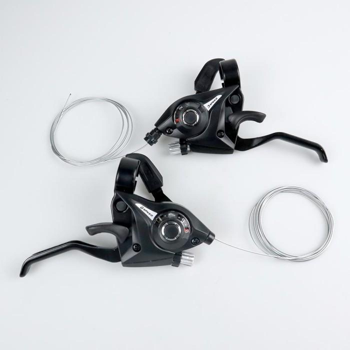 Speed Shifter Handle Brake Rem Sepeda 3 dan 8 Speed 2 PCS - EF51-Black
