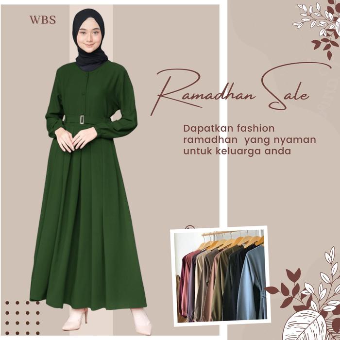 GAMIS EXCLUSIVE TERBARU WARNA HIJAU BOTOL