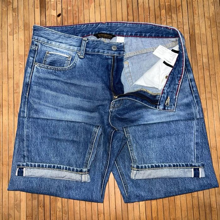 UNIFORM BRIDGE LIGHT BLUE SELVEDGE RAW DENIM JEANS sugarcane denime