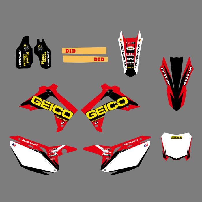 Motorcycle Decals Graphics Sticker Kit For Honda CRF250R CRF250 2014