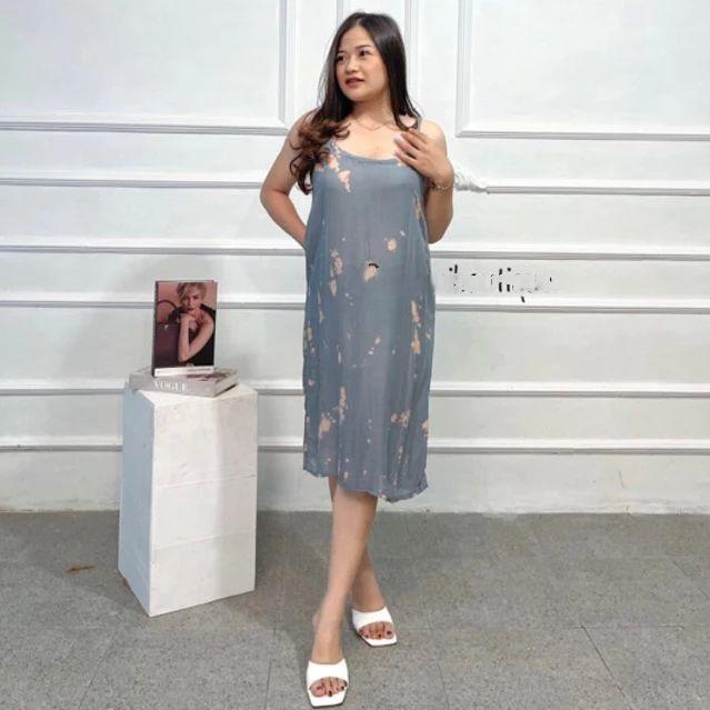 [HARGA SPESIAL] Daster Narini Bali Tie Dye Tali Satu Adem dan Lembut Nyaman Santai Dress Tidur Wanit