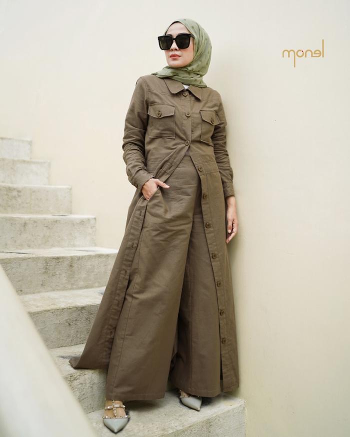 MONEL Gamis / Top / Celana Wanita Casual Bahan Katun - ORIGINAL [Bisa COD]