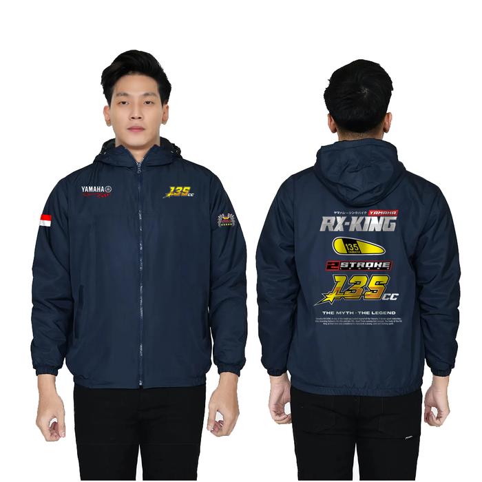 Jaket YAMAHA RX KING 2STROKE Jaket Motor RX-KINNG 2tak YRKI Parasut Bisa Custom Logo