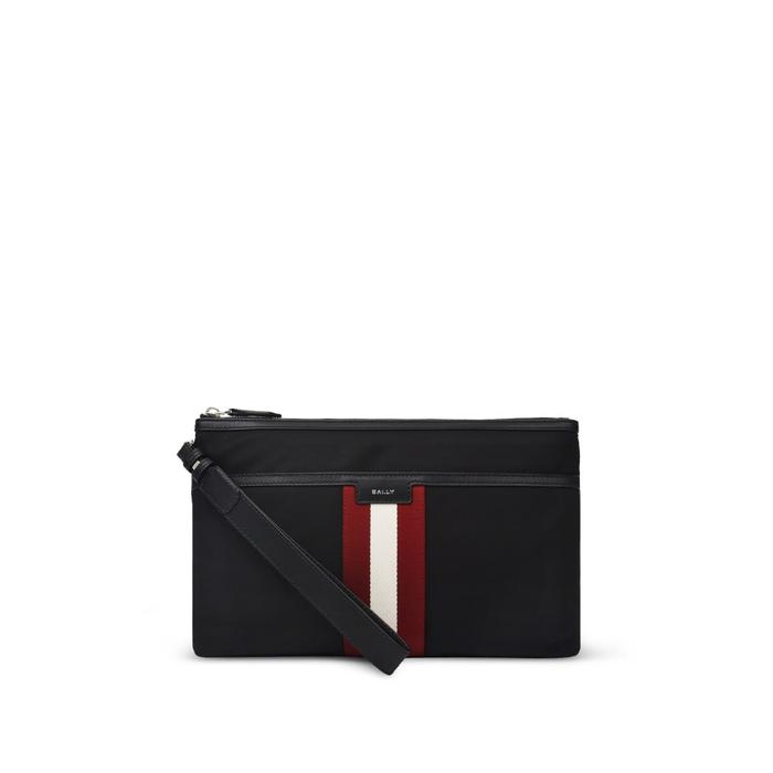 BALLY Code pouch nylon  Black