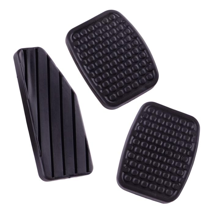 3 Buah/Set Akselerator Gas Rem Kopling Pedal Pad Penutup Karet Hitam
