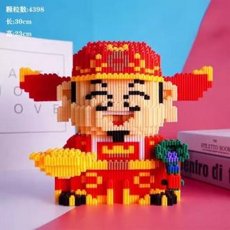 Nano Block kucing hoki barongsai tiger building blocks lion dance chinese festivals nano block piggy