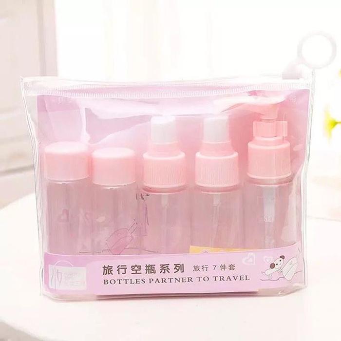 Set Botol Mini Lengkap untuk Perjalanan dan Kosmetik