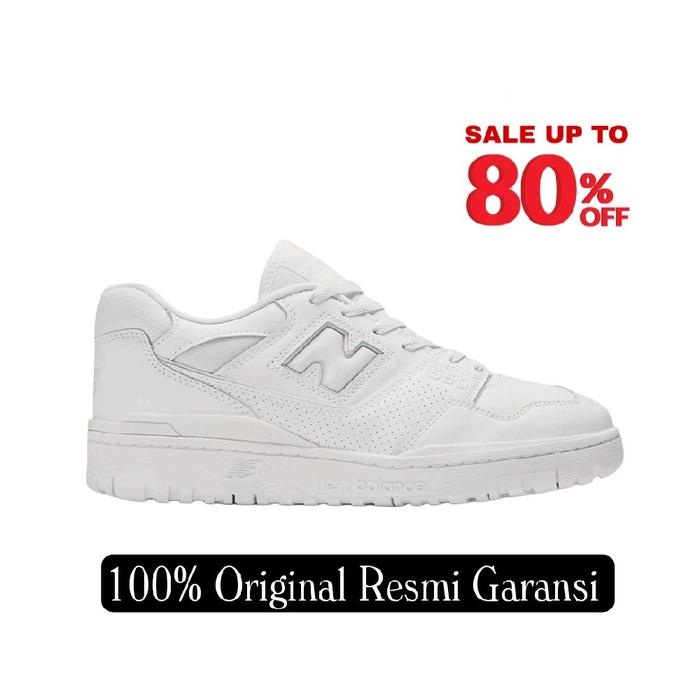 (SALE UP TO 80%) Sepatu Sneakers NB 550 White BB550WWW