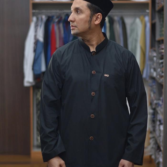 Baju Koko Premium Dobha Hitam