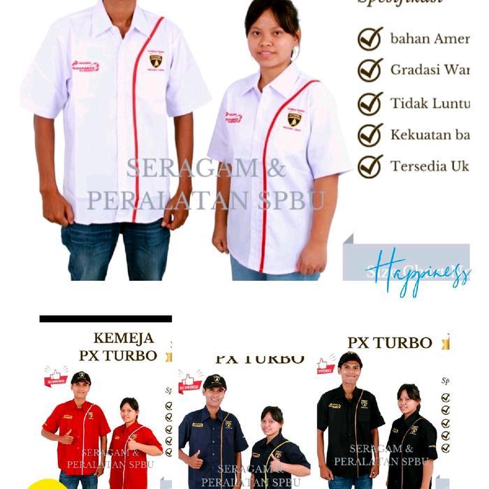 kemeja Pertamina Pertamax turbo pertalite spbu pom bensin