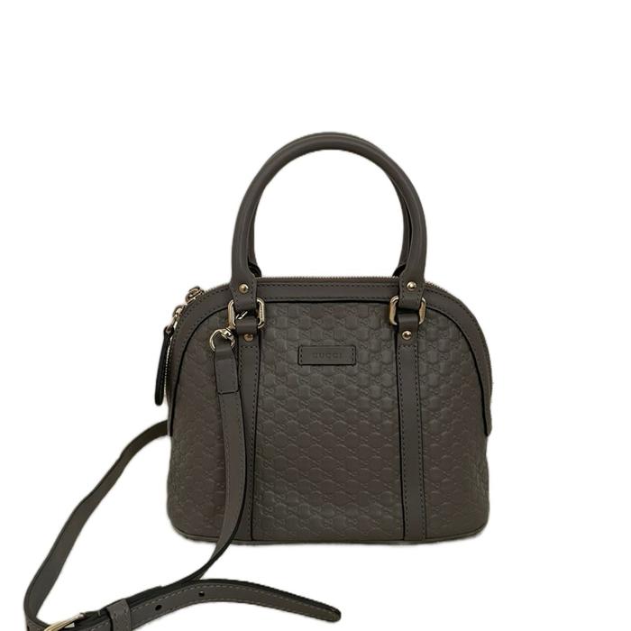 Gucci Microguccissima Mini Dome Satchel bag in grey leather