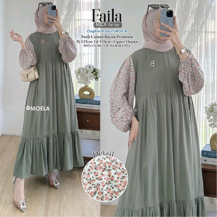 MIDI DRESS DEWASA FAILA/ ITAMA