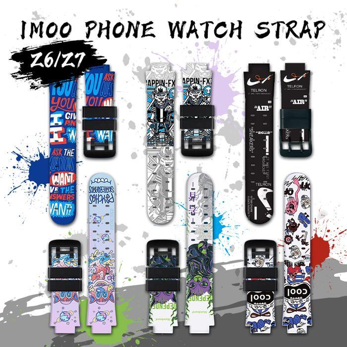 PREMIUM Tali Jam untuk Imoo Z1 / Z6 / imoo Z7  Strap / imoo Phone Watch Strap Popular Print Cartoon 