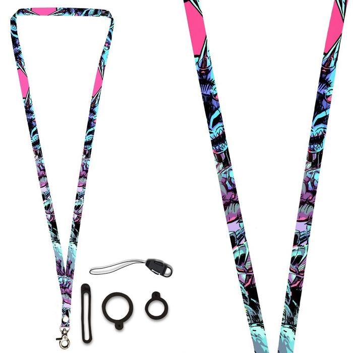 Holder Lanyard ID Card Kartu Bank Photocard Gantung Leher Holder Lanyard Anime Doodle TRB15