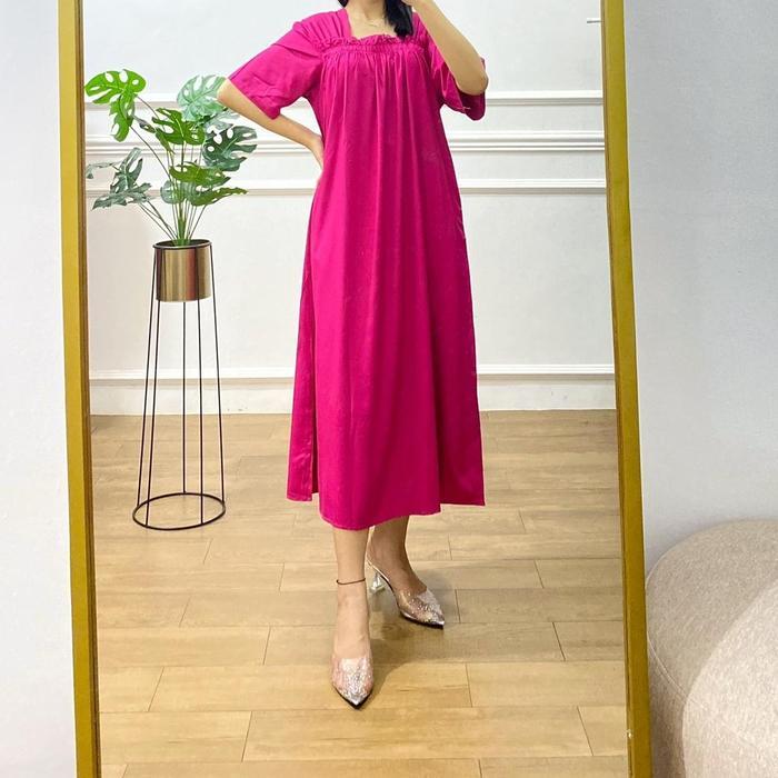 Istimewa [DASTER ANDIN - Rayon TWILL/Rayon TEBAL] Daster Rayon Tebal Cantik Viral Kekinian Jumbo Mot