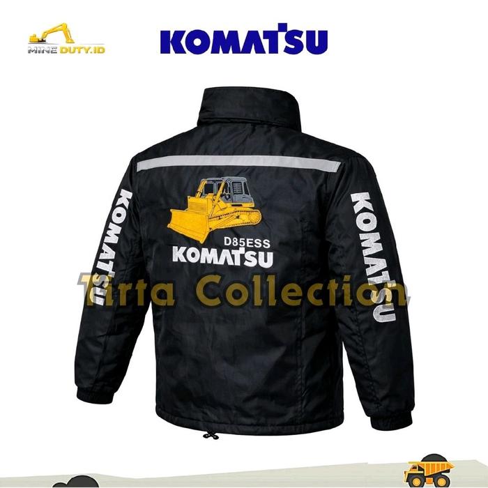 JAKET PARASUT KOMATSU DOZER - BORDIR ALAT BERAT