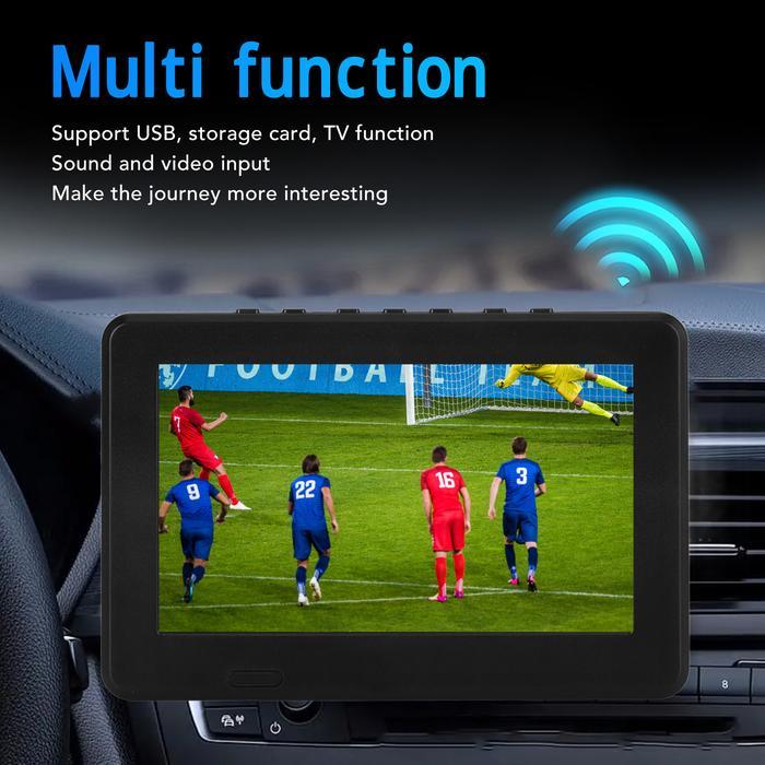 Portable Led Digital Tv Portable Digital Tv 7 Inch Atsc Usb Storage Card Tv Function Rechargeable 10