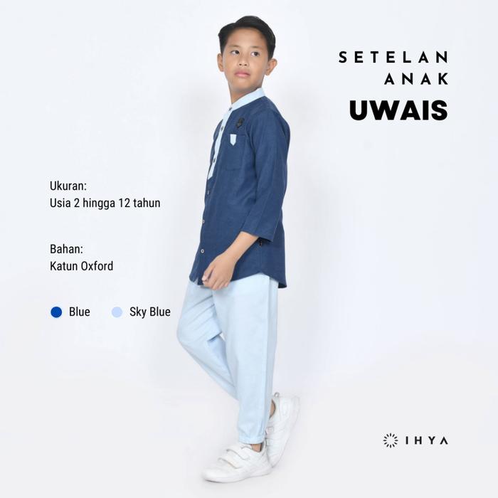 Setelan Anak Koko Uwais Blue Ihya Official Celana Jogger