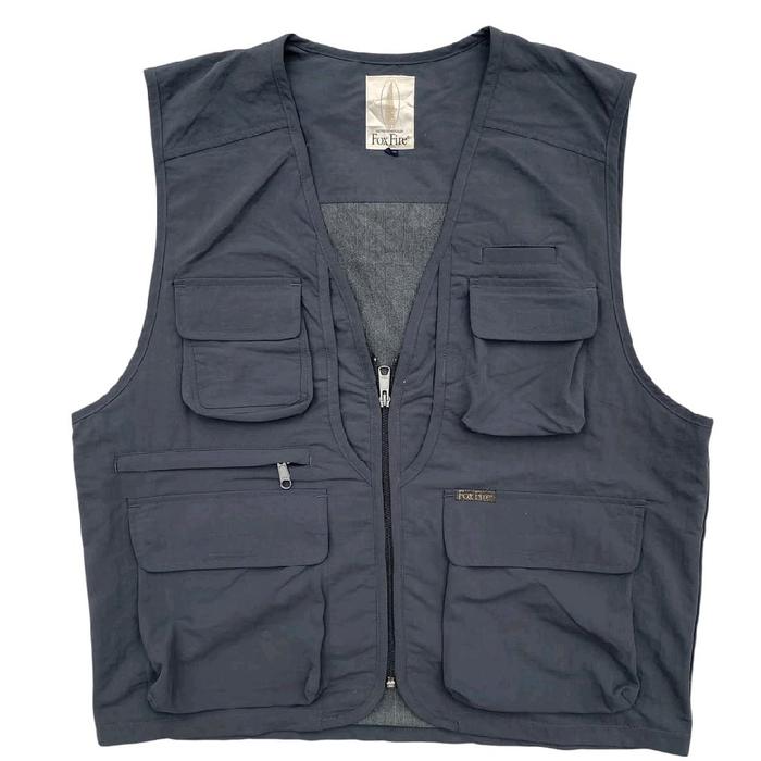 Fishing Vest Fox Fire | rompi, vest mancing, vest utility, vest multipocket, fishing vest, rompi thr