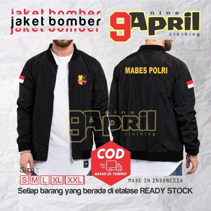 JAKET BOMBER MABES POLRI TERBARU KEREN DAN SIMPLE