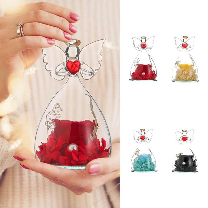 Preserved Rose Angel Birthday Gifts for Women Preserved Flower for