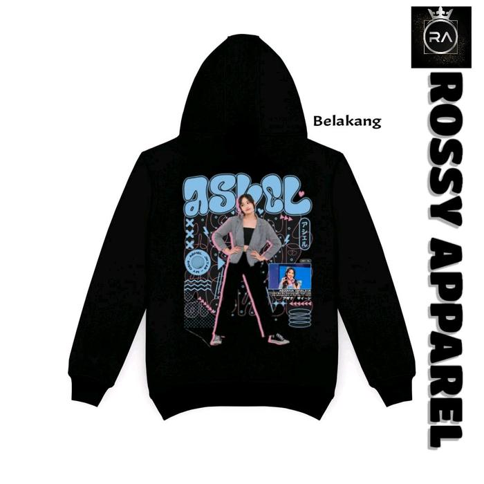 Jaket Hoodie JKT48 Ashel Grafity New Jaket Wanita Distro FREE PC GOODIBAG