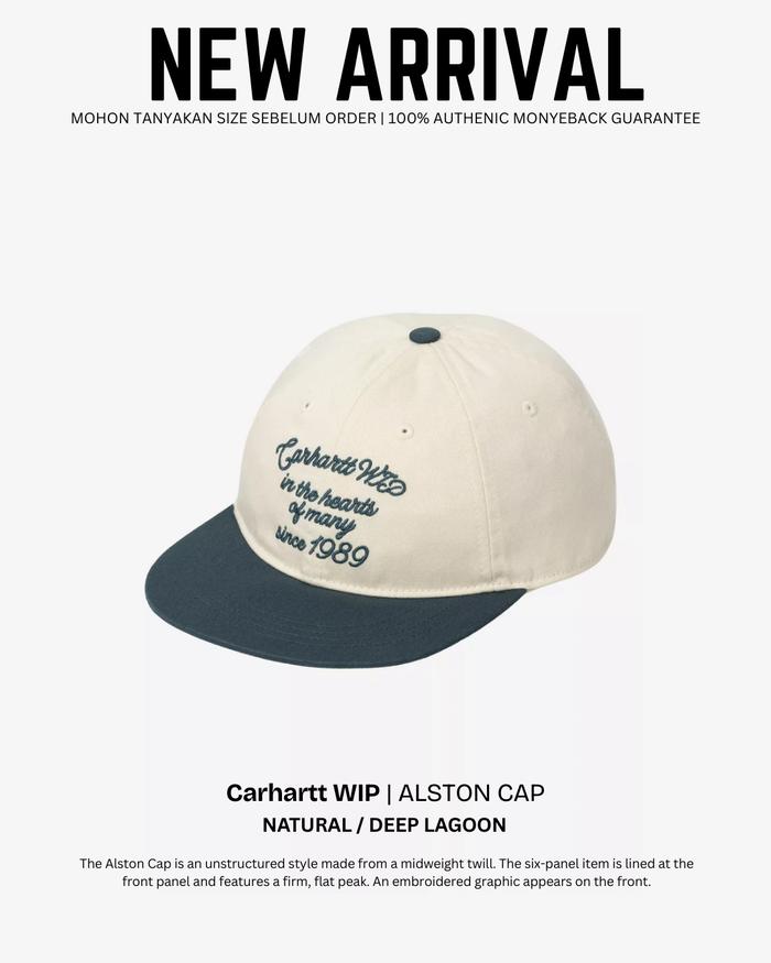 Carhartt WIP | ALSTON CAP | Topi unisex Pria dan wanita aksesoris 100% ORIGINAL