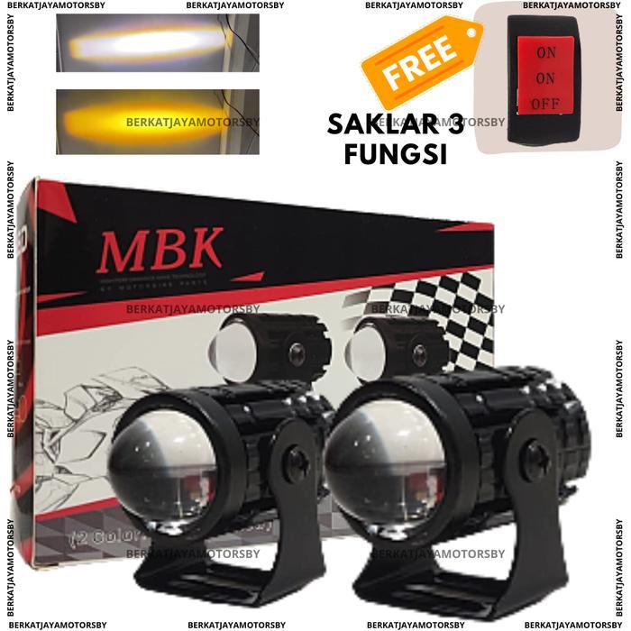 MINI PROJIE LASER FOGLAMP D2 LAMPU TEMBAK SOROT BONUS SAKLAR LAMPU