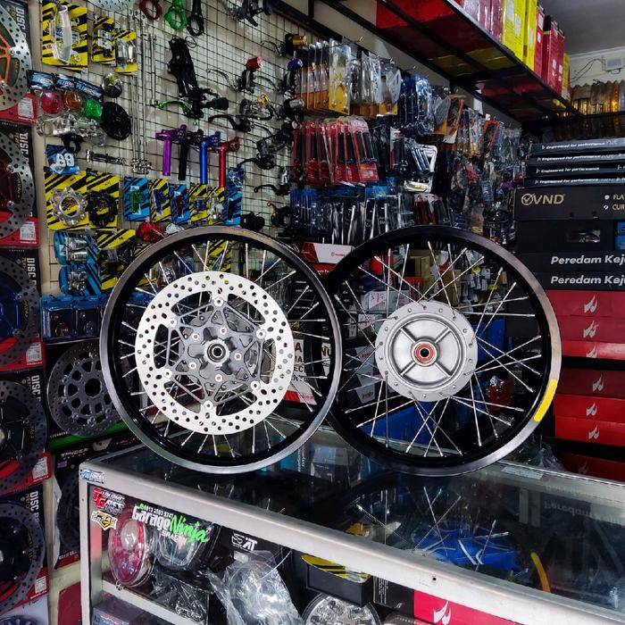 Paket Velg Takasago Excel Ring 17 160/185 + Tromol depan SYM set Disbrake + Tromol Belakang TS Honch