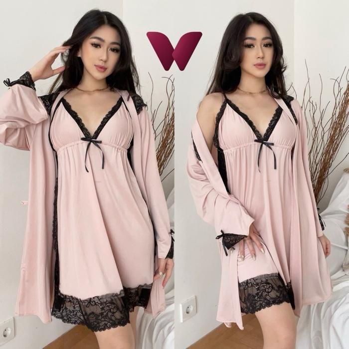 BERKUALITAS WILDNOD - Benita S - 7XL (LD 70-160cm) nightdress & kimono