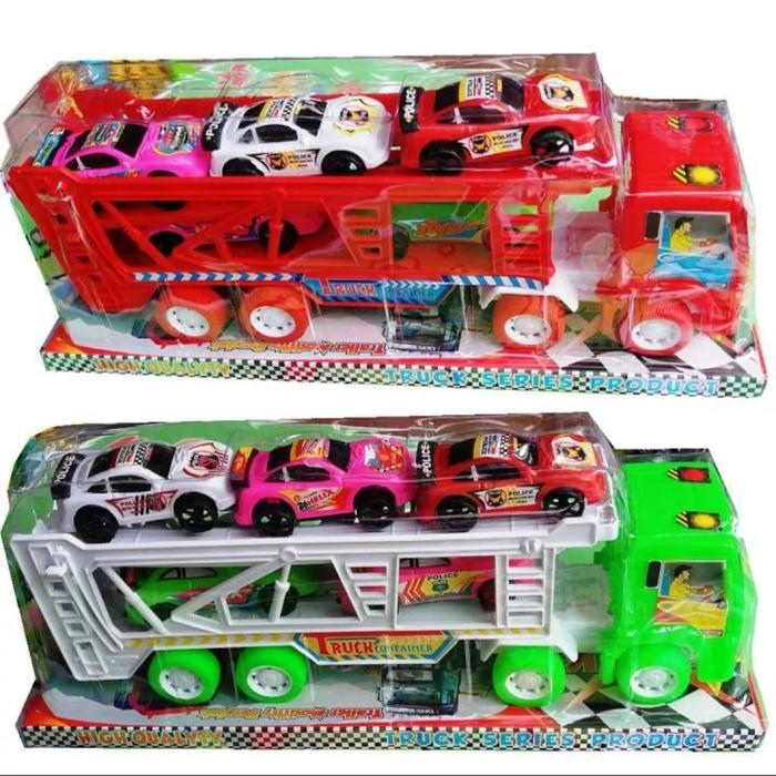 Mainan Anak Mobil Trailer Truk Kontainer ST2110