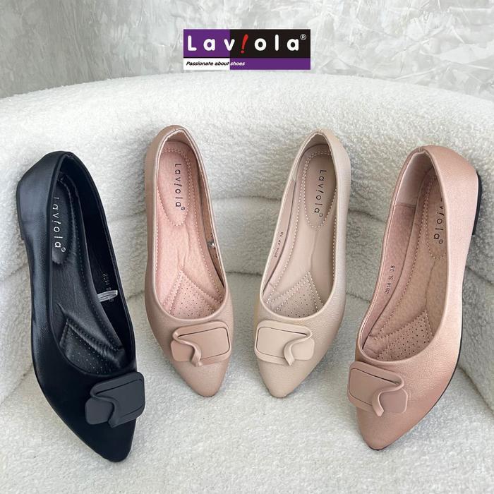 Exclusive Sale Laviola 2914 Lsh - Flat Shoes Wanita Black,Apricot, Salem,Khaki Pasti Ori