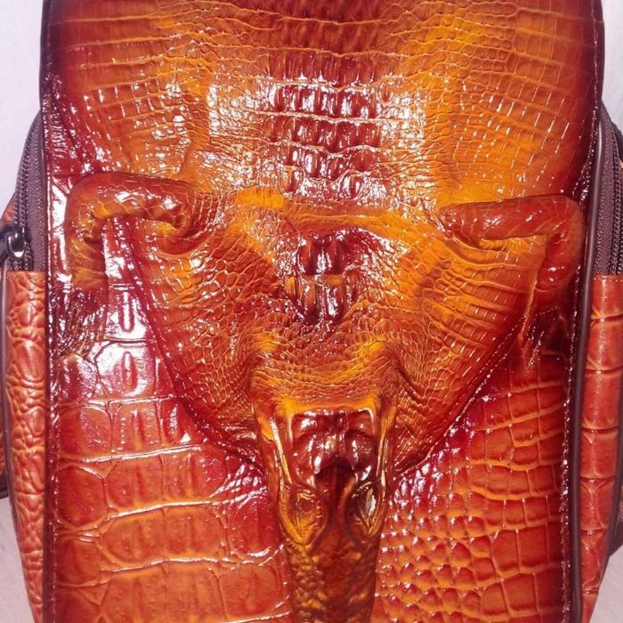 Tas Kulit Buaya Asli Merauke (Limited Edition) Selempang Pria