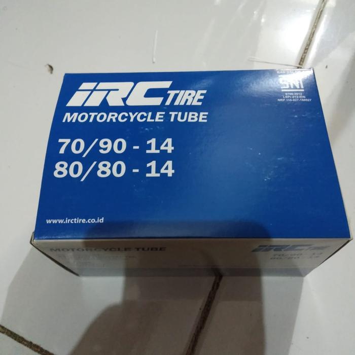 Tube Tire Ban Dalam Irc 70 / 90 Ring 14 80 / 80 Ring 14