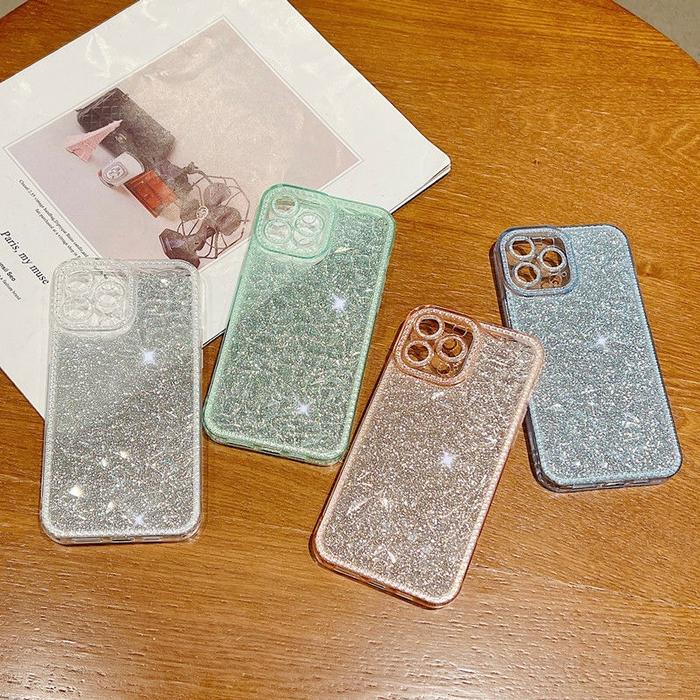 Softcase Iphone Casing IphoneUntuk Iphone 14 13 12 11 Pro Max X Xr Xs Max7 8 Plus Case Diamond Glitt