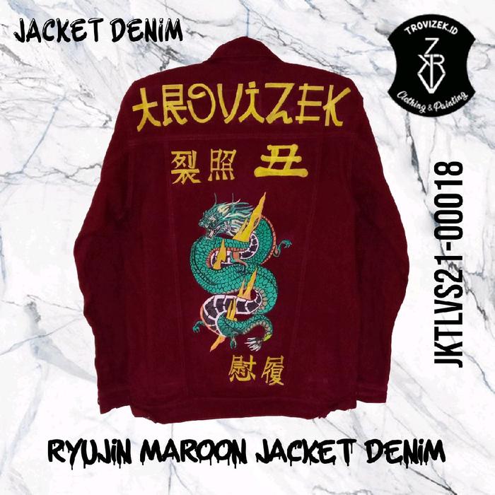 Jaket lukis custom denim Jeans