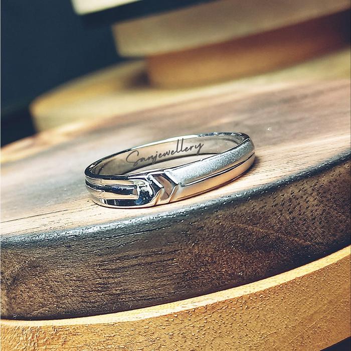 Cincin Pria Palladium Perak Platinum Emas 157Pd