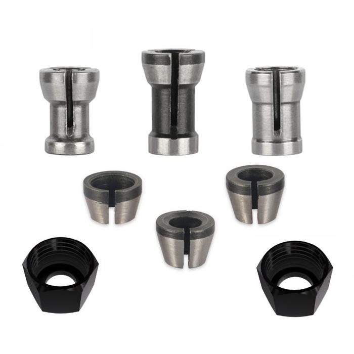 8 In 1 6/6.35/8mm Router Bit Collet Chuck Adapter CNC Router Collet