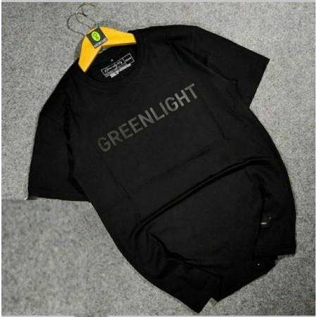 Kaos Tshirt Baju Murah Combed 30 Distro GREENLiGHT BLACK HiTAM GREEN LiGHT polos custom indonesia pr