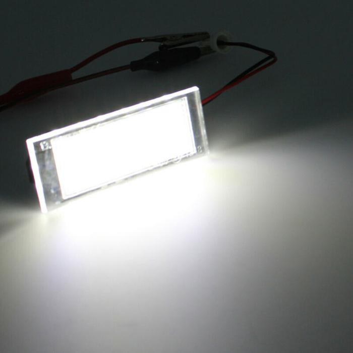 2pcs License Plate Light For Smart Fortwo 453 Coupe C453 Cabriolet