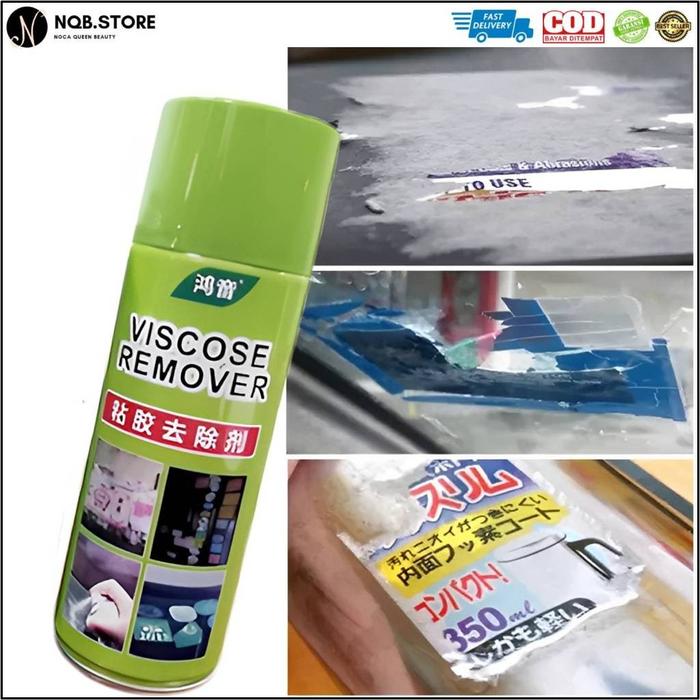 NQB - Spray Penghapus Penghilang Bekas STIKER Sisa Lem Sticker Lengket Label di Kaca Logam Cat Otomo