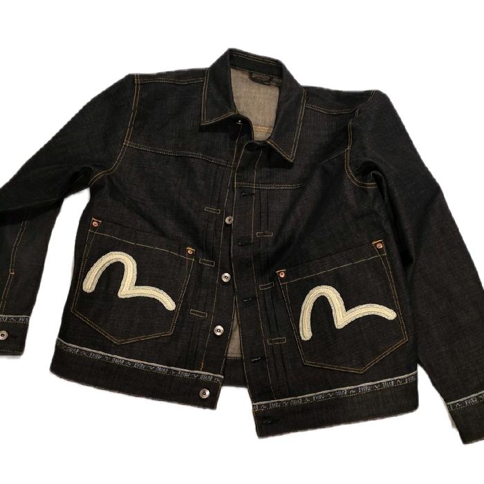 Evisu Jacket Logo Seagull Embroidery Denim Jaket (XL) 2ESHTM6DJ1001RXDN