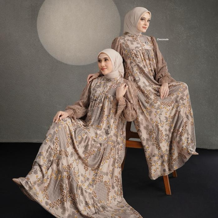 [NEW] • COD | PHYLLA DRESS B & MIDI DRESS B • NADHEERA LUXURY / Gamis Maxi dan Gamis Midi Rayon Prem