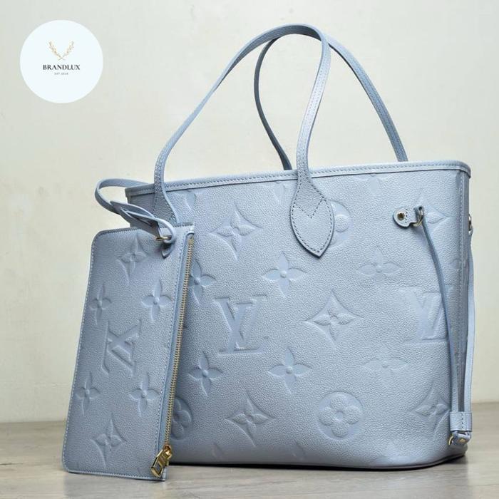 LV NEVERFULL MM MONOGRAM EMPREINTE BLUE HOUR