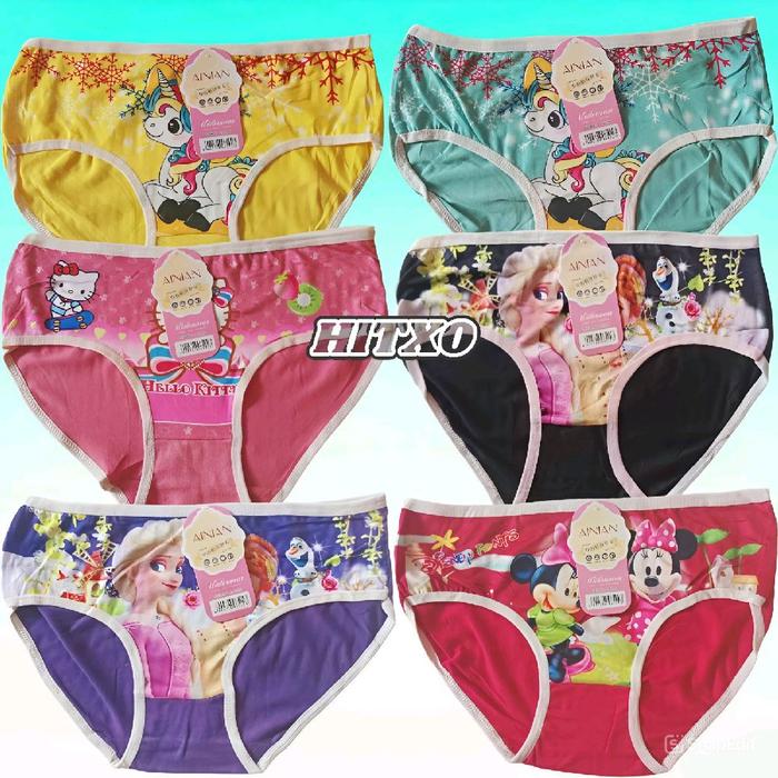 Lusinan Celana Dalam Anak Sd Dan SMP Cd Remaja Perempuan Motif Kartun Disney Fashion