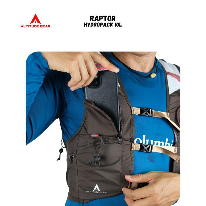 Eiger - Tas Hydropack Trail Running Altitude Gear Raptor 10L Vest Running - Tas Lari - Bag wanita