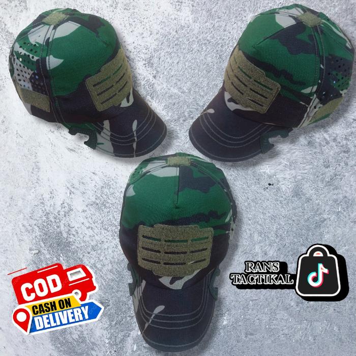 topi bdu taktikal loreng lasercut/topi bdu taktikal loreng